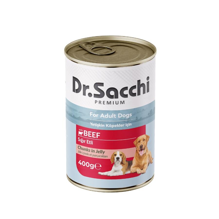 Dr. Sacchi Sığır Etli Köpek Konservesi 400 GR | SRC: Barcode: 8690286588600
